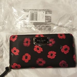 Kate Spade Poppy Zipper Wallet
